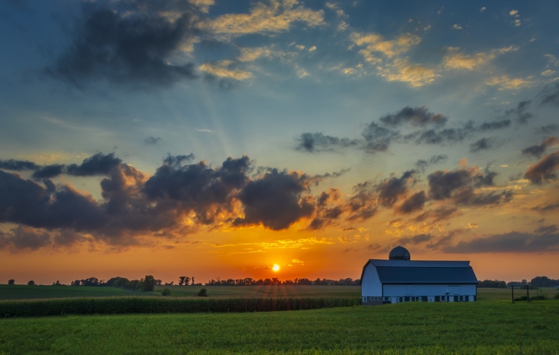 Barn Sunset