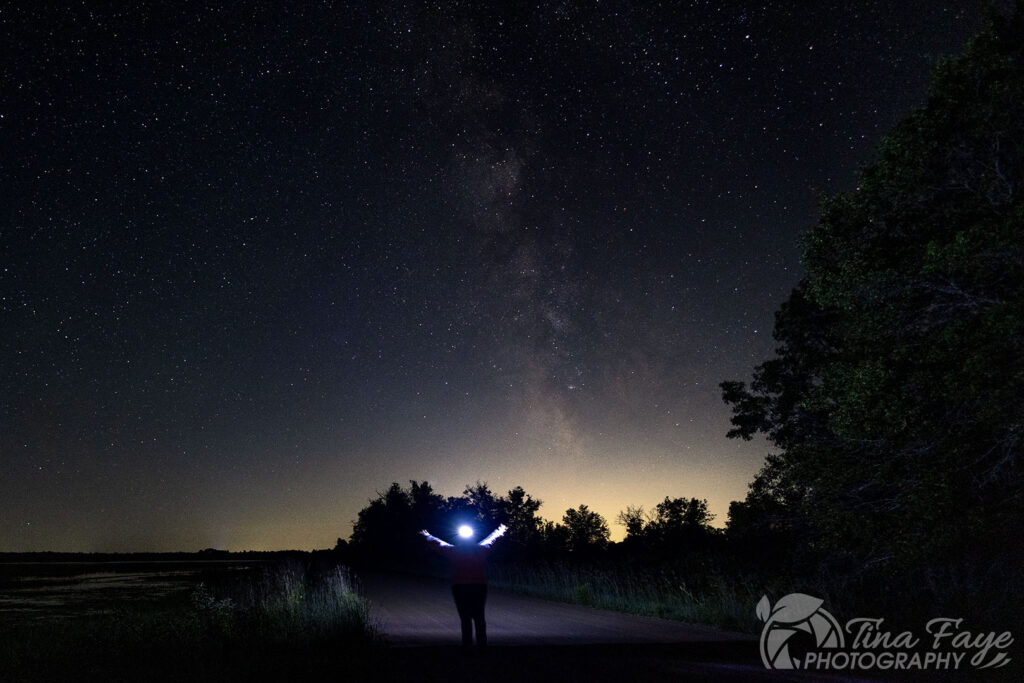 Capturing the Milky Way and not being defeated celebration.